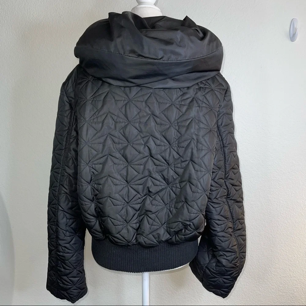 New York & Co Puffy Black Coat Size Jr Large - Picture 7 of 10